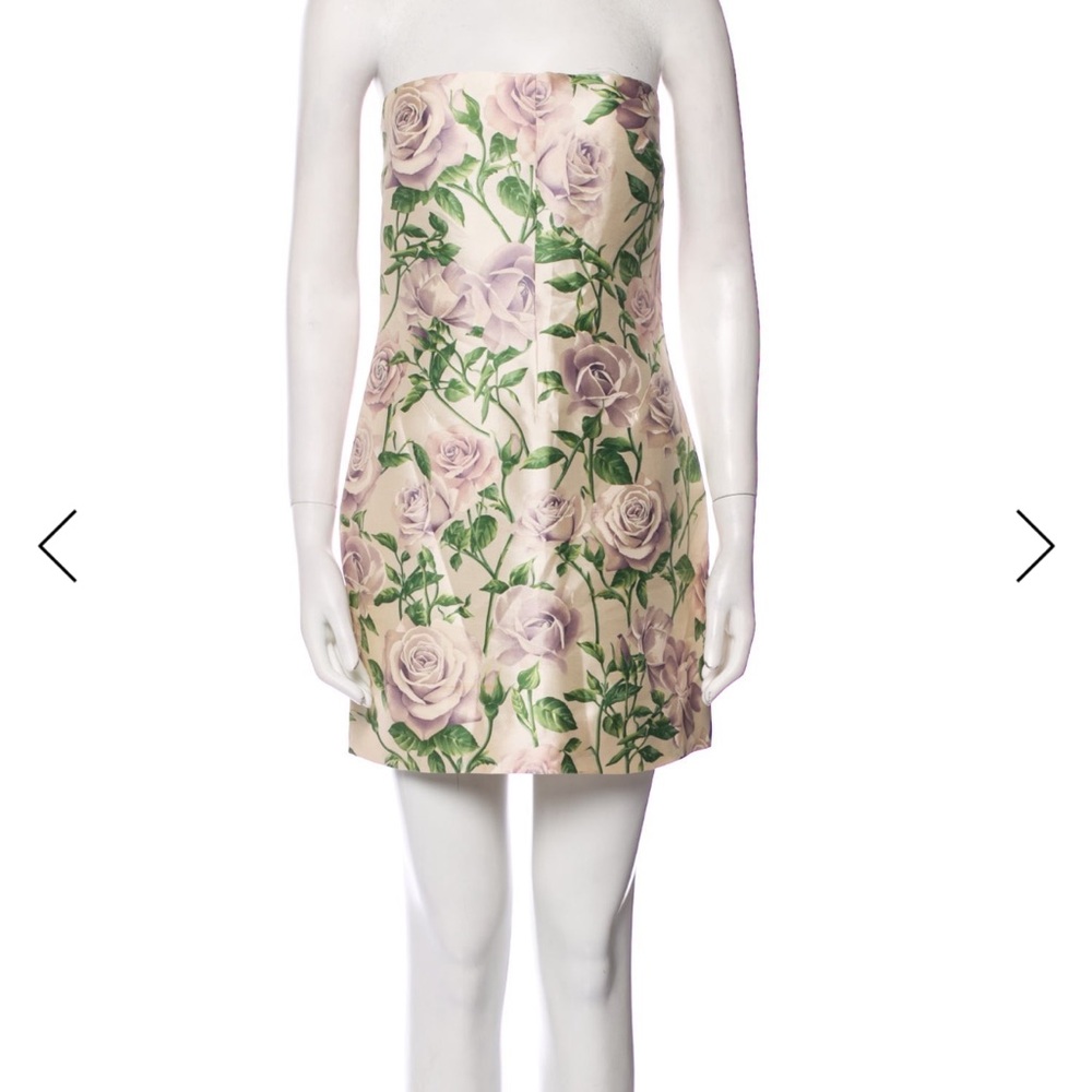 90s Dolce & Gabbana Pastel Floral Satin Dress
